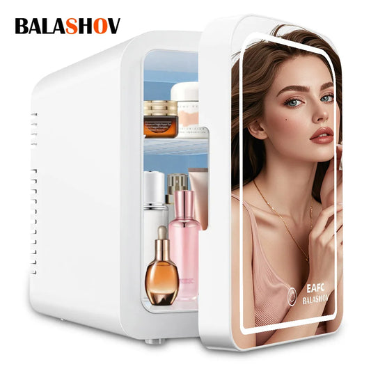 Mini Nevera LED para Maquillaje 4L/6L – Portátil y Elegante